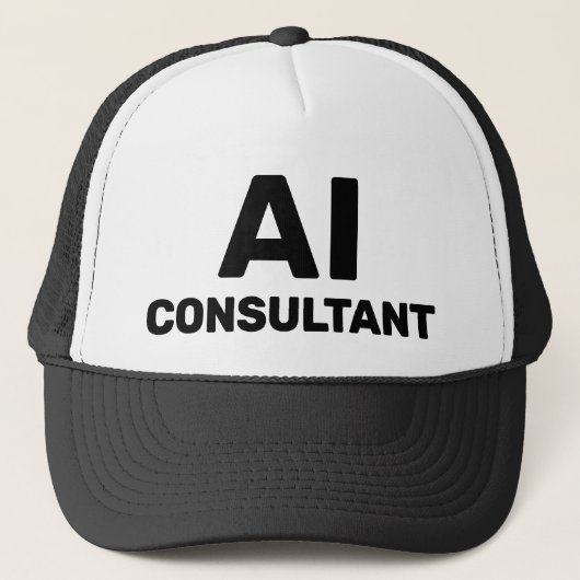 AI-consultant™ Truckerhoed Trucker Pet (Voorkant)