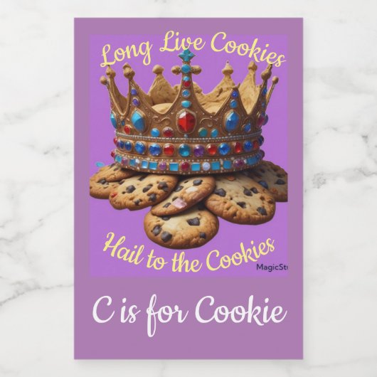 AI Cookie Food Container Voedselcontainer Etiket (Enkel label)