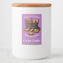 AI Cookie Food Container Voedselcontainer Etiket