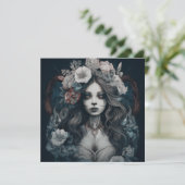 AI Corpse Bride Feestdagenkaart (Staand voorkant)