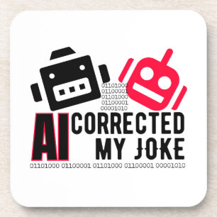 AI corrigeerde mijn Joke.w Bier Onderzetter
