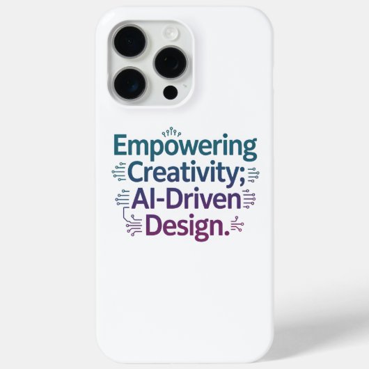 AI Creativity Hoesje – Design Revolution Tech (Achterkant)