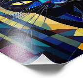 AI Cubism Cat Foto Afdruk (Hoek)
