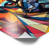 AI Cubism Dog Foto Afdruk (Hoek)
