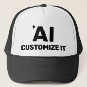 AI Customized™ Trucker Hat Pet (Voorkant)