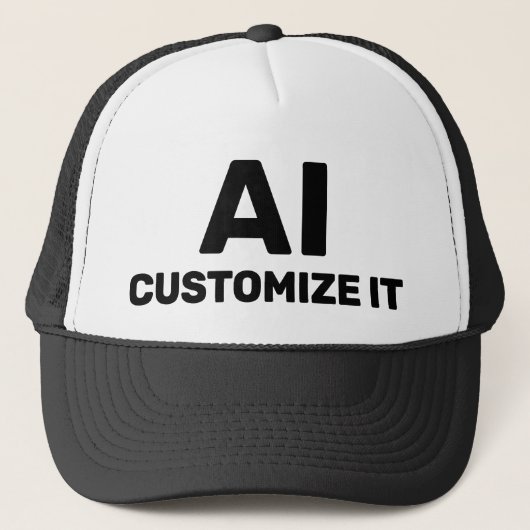 AI Customized™ Trucker Hat Trucker Pet (Voorkant)