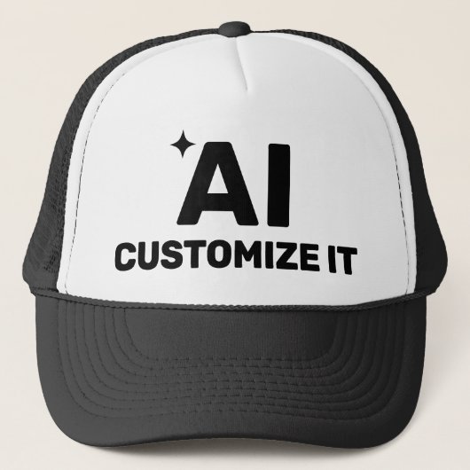 AI Customized™ Trucker Hat Trucker Pet (Voorkant)