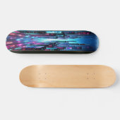 AI Cyber City Persoonlijk Skateboard (Horizontaal)