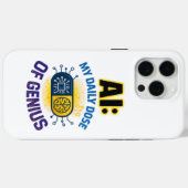 AI Daily Genius – slimme dosis intelligentie Case-Mate iPhone Case (Achterkant (horizontaal))