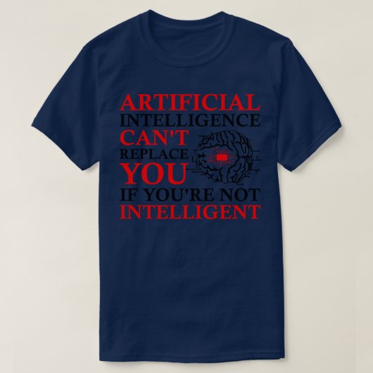 AI De programmeur van het kunstmatige intelligenti T-shirt (Design voorkant)