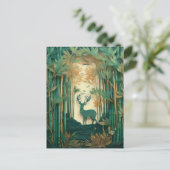 AI Deer Briefkaart (Staand voorkant)
