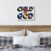 Ai design Kind van God Christelijke Canvas Print (Insitu (Slaapkamer))
