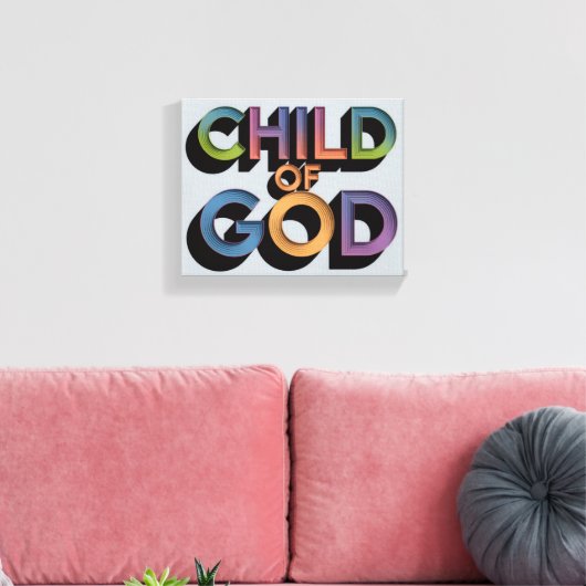 Ai design Kind van God Christelijke Canvas Print (Insitu (Woonkamer))