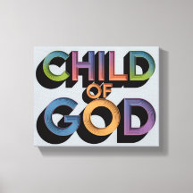 Ai design Kind van God Christelijke Canvas Print