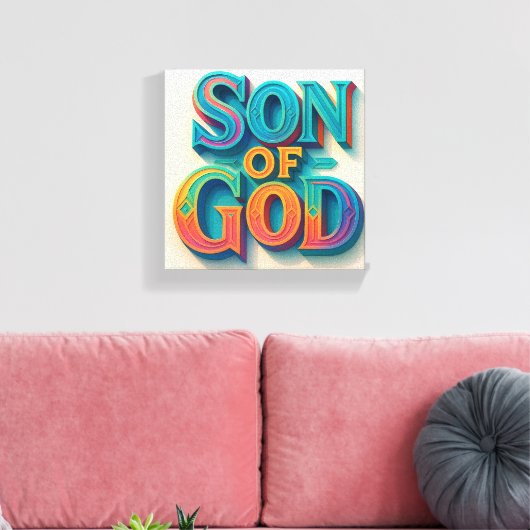 Ai design Son of God Muurdoek Canvas Afdruk (Insitu (Woonkamer))
