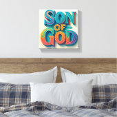 Ai design Son of God Muurdoek Canvas Afdruk (Insitu (Slaapkamer))