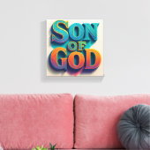 Ai design Zoon van God Canvas Print (Insitu (Woonkamer))