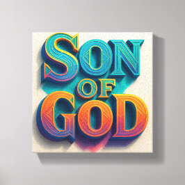 Ai design Zoon van God Canvas Print