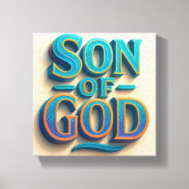 Ai design Zoon van God Stretched Canvas print