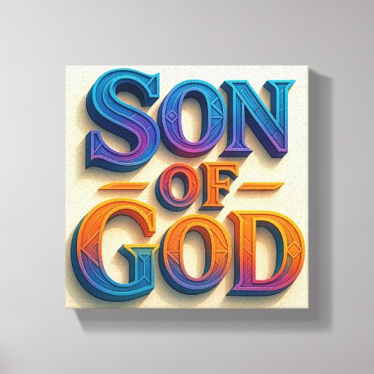 Ai design Zoon van God Stretched Canvas Print (Voorkant)