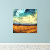 AI Digitaal Vincent Van Gogh Stijl Kunstwerk Canvas Afdruk (Insitu (Houten vloer))
