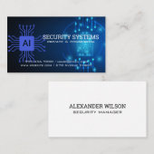 AI Digital Security | Protection Agency Visitekaartje (Voorkant / Achterkant)