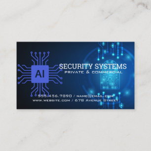 AI Digitale Beveiliging   Beschermingsbureau Visitekaartje