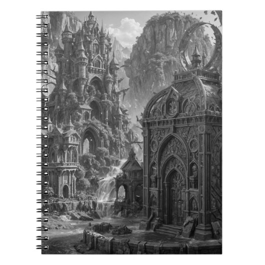 AI digitale kunst kalender planner Notitieboek (Voorkant)
