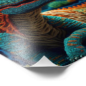 AI Dino Yarn Foto Afdruk (Hoek)