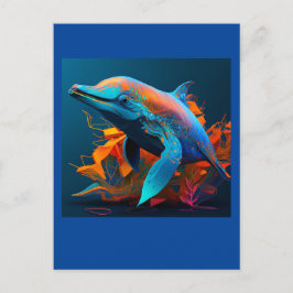 AI DOLPHIN SWIM #1 BRIEFKAART