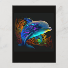 AI DOLPHIN SWIM #3 BRIEFKAART