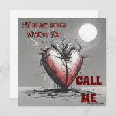 AI downloadbaar Mijn hartkwalen Noem me Kaart (Voorkant / Achterkant)