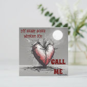 AI downloadbaar Mijn hartkwalen Noem me Kaart (Staand voorkant)