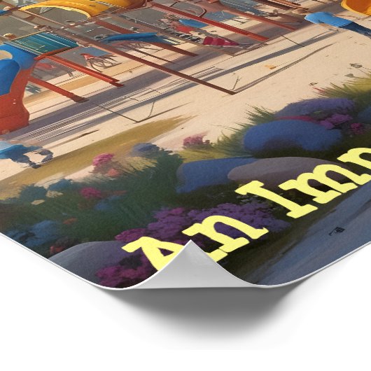 AI downloadbare speeltuin Etiquette Life Poster (Hoek)