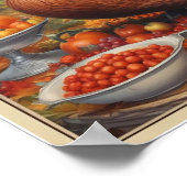 AI downloadbare tijd voor het geven van Bedankt Po Poster (Hoek)