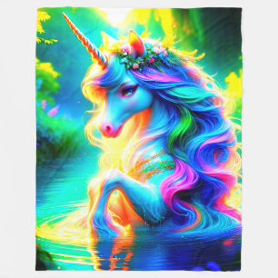 AI Eenhoorn Fleece Deken