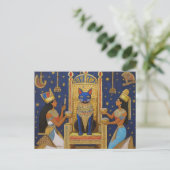 AI Egyptian Cat Briefkaart (Staand voorkant)