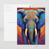 AI Elephant Briefkaart (Voorkant / Achterkant)