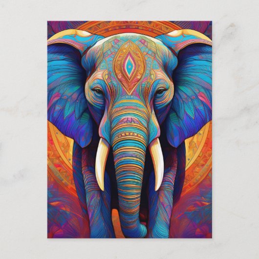 AI Elephant Briefkaart (Voorkant)