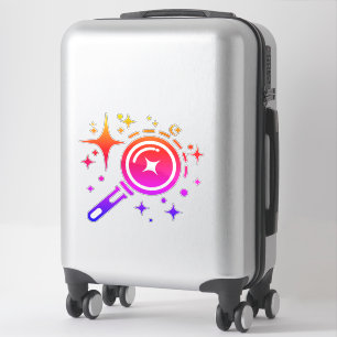 AI-embleem Sparkle-sterren, baken van het digitale Sticker