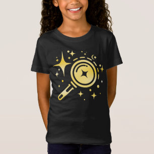 AI-embleem Sparkle-sterren, baken van het digitale T-shirt