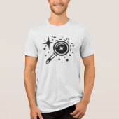 AI-embleem Sparkle-sterren, baken van het digitale Tri-Blend Shirt (Voorkant)