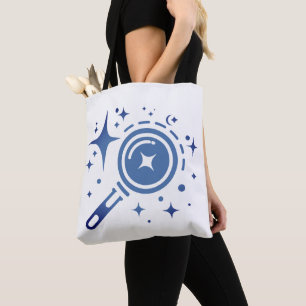 AI-embleem Twinkelende sterren, baken van het digi Tote Bag