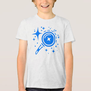 AI embleem Twinkelende sterren, baken van het digi Tri-Blend Shirt