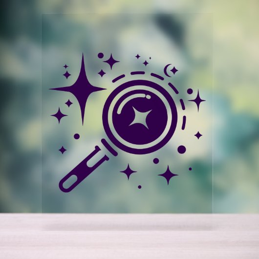 AI-embleem Twinkle-sterren, baken van het digitale Acryl Bord (Neutraal)