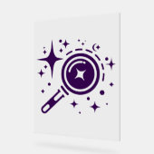 AI-embleem Twinkle-sterren, baken van het digitale Acryl Bord (Hoek)