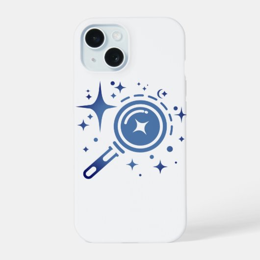 AI-embleem Twinkle-sterren, baken van het digitale iPhone 15 Case (Achterkant)