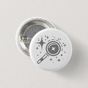 AI-embleem Twinkle-sterren, baken van het digitale Ronde Button 3,2 Cm