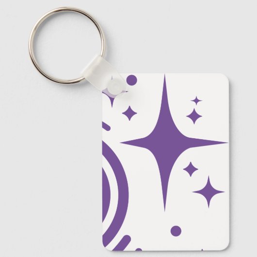 AI-embleem Twinkle-sterren, baken van het digitale Sleutelhanger (Voorkant)