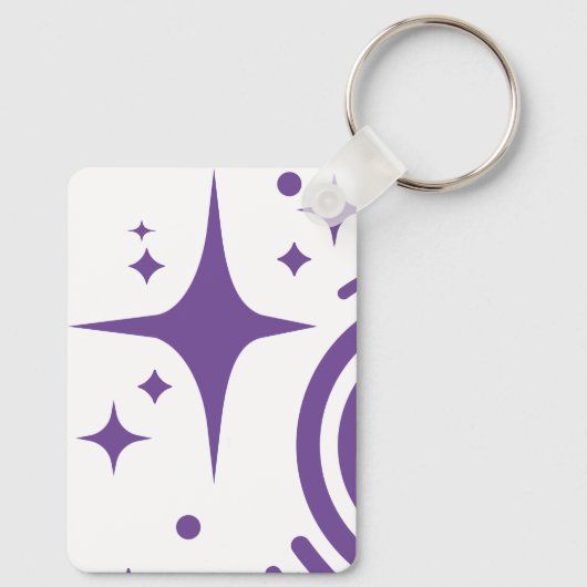 AI-embleem Twinkle-sterren, baken van het digitale Sleutelhanger (Achterkant)